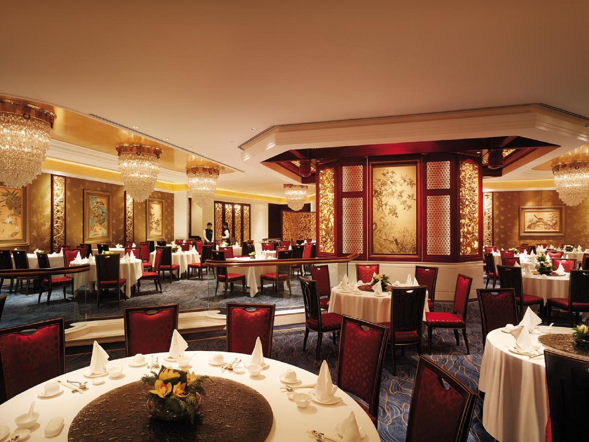 Island Shangri-La, Hongkong Restaurace fotografie
